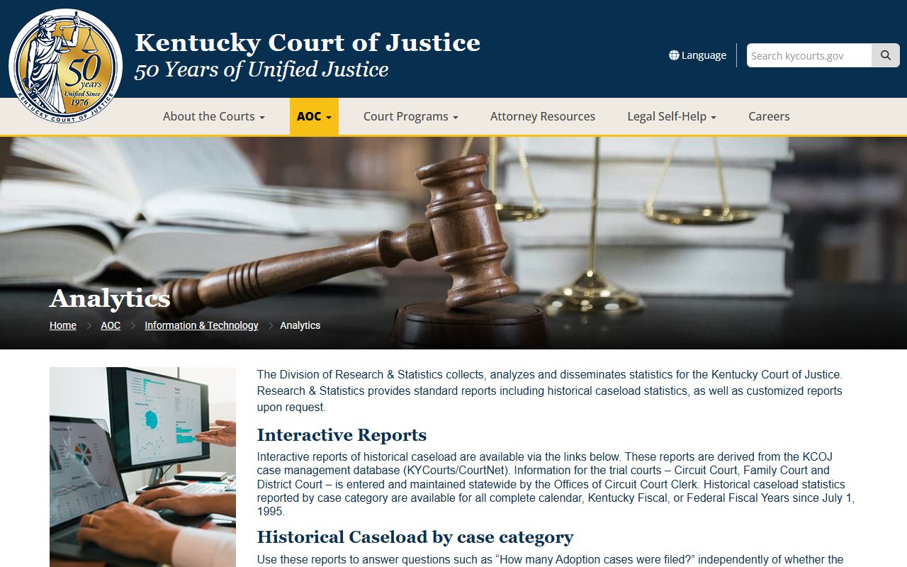 Bourbon County court dockets Kentucky Court of Justice analytics