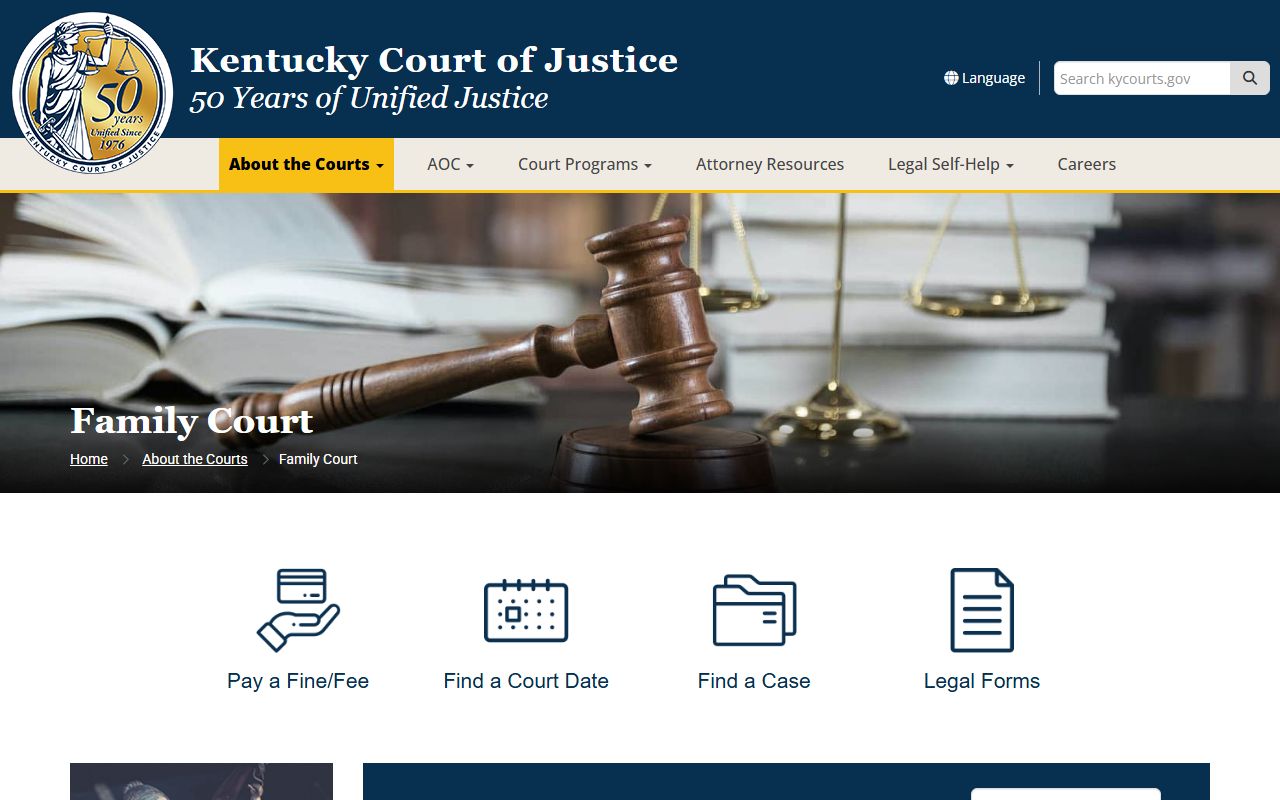 Bourbon County Circuit Court Family Court division records overview